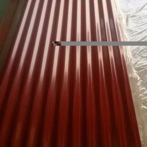 Color Coated Galvanized Corrugated Steel Roof Panel Trapezoidal Wave Design KS Certified Welding Prepainted Factory Warehouse