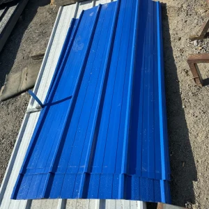 Color Corrugated Iron Metal Roofing Sheet Wavy Shape Roofing Wall Panels RAL9003 RAL9001