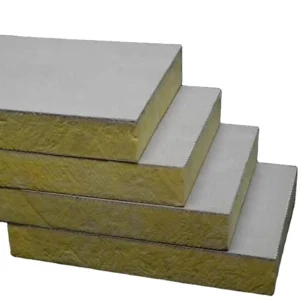 Color Steel Customized Rock Wool Sandwich Panels for Roof and Wall