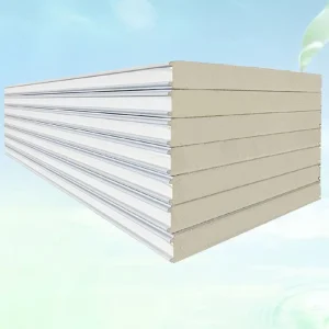 Color Steel Surface PU Insulated Cold Room Wall Panels B1 Fireproof for Prefabricated Refrigeration Construction