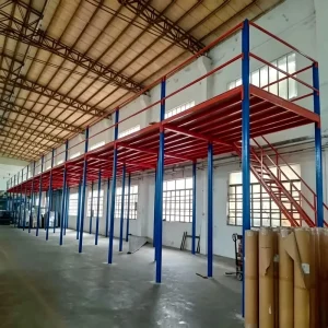 Column Spanned Large Span Industrial Steel Structure Platform Steel Mezzanine Rack for Warehouse