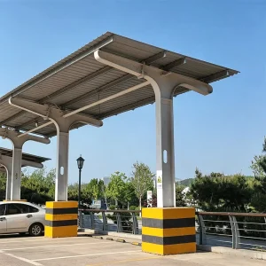 Commercial Grade Galvanized Metal Frame Carport with Robust Roof Decking for Versatile Usage