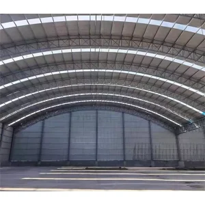 Commercial Industrial Prefab Steel Structure Building Outdoor Metal Construction Roof Truss with Steel Pipe Pipe Truss