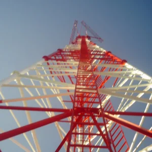 Communication Steel Tube Tubular Lattice Self Support Tower with Accessories
