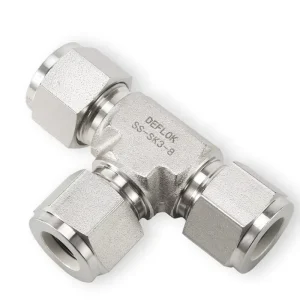 Compression Tube Fitting Tubing Unions 3/8 316 Stainless Steel NPT Equal Union Tee Connector