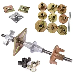 Concrete Formwork Wall Tie Rod System Accessories Galvanized DW12 15 17 20 22 Tie Rod 180kn