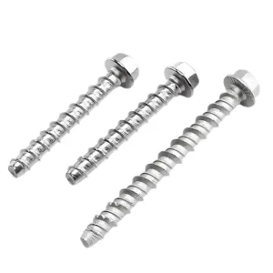 Concrete Self-Cutting Self-Tapping Anchor Bolt Hexagonal Flange 304/316 Stainless Steel Cement Bolt