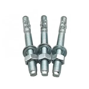 Concrete Wall Carbon Steel Zinc Plated TiCN Finish 304 Stainless Steel Head Wedge Anchor Bolt M8 M12