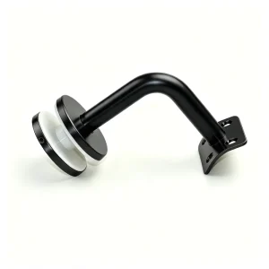 Condibe Stainless Steel Glass Mount Matte Black Color Handrail Bracket