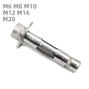 Conical Cap Screw Type Expansion Anchor Bolts M6 M8 M10 M12 M16 M20 Stainless A2 A4 Zinc Galvanized Carbon Steel