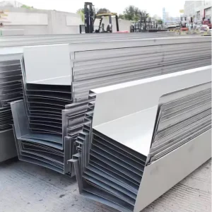 Connected Commercial Greenhouse Rain Gutter Roof Rainwater Collector Seamless Drainage Pipe Galvanized