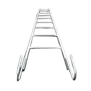Construction Galvanized Steel Scaffolding Steps Ladder, Lightweight