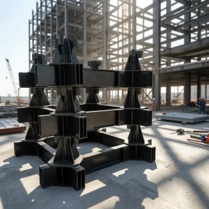 Construction Machinery Parts Heavy Duty Welded Steel Q235B Q345B (ASTM A36 A572) Hot Dip Galvanized Cross Beam Base Machinery
