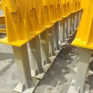Construction Machinery Parts Heavy Duty Welded Steel Support Column for Equipment Base