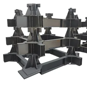 Construction Machinery Parts Industrial Grade Hot Dip Galvanized Submerged Arc Welded Steel Grid Base for Equipment Mounting