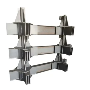 Construction Machinery Parts Welded Structural Steel Base Frame Q235B Q345B Material Hot Dip Galvanized Surface for Heavy
