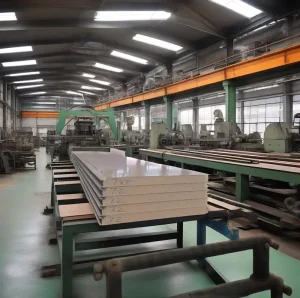 Construction Polyurethane Sandwich Panels Water Resistant 50-200mm Thickness Wall Panels