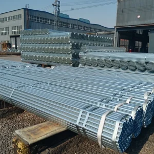 Construction Scaffolding Frame Structure Round Mild Hot Galvanized Steel Pipe Tube
