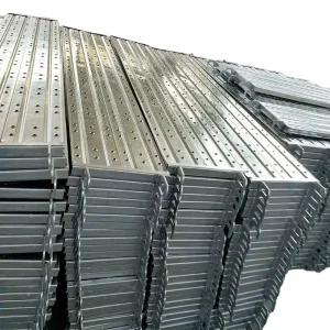 Construction Suppliers Sale Ladder Scaffolding Parts Walking Platform Stiffener Mesh Steel Plank Clamp Scaffold Steel Planks