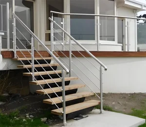 Contemporary 304 Stainless Steel Corridor Railings Protective Platforms for Office Building Handrails Balustrades Handrails
