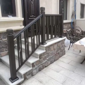 Contemporary Iron Stainless Steel Tube Outdoor Stair Deck Balcony Porch Villa Railing Handrail Rust Resistant DIY Installation
