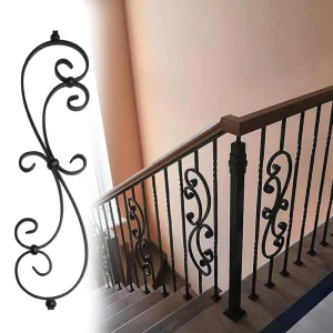 Contemporary Wrought Iron Banisters Deck Railing Fencing Handrails Tubular Steel Balcony Staircase Railing Steel Metal