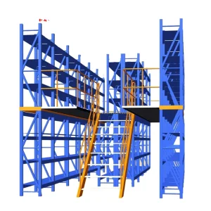 Corrosion Protected 5 Tier Steel Mezzanine Racks for Warehouses Multi Tier Mezzanine Floors