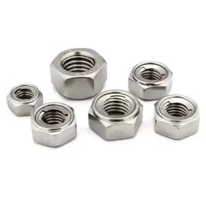 Corrosion Resistant All Stainless Steel Hex Lock Nut DIN6925 SS304 for Steel Structure Projects