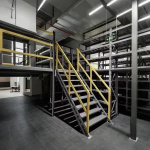 Corrosion Resistant Blue Steel Mezzanine Platform for Warehouse Use