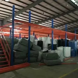 Corrosion Resistant Metal Mezzanine Racks System Powder Coating Bolt Structured Steel Storage Shelves Racks Shelves