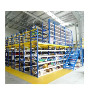 Corrosion Resistant Metal Stainless Steel Mezzanine Racks System Powder Coating Bolt Structured Storage