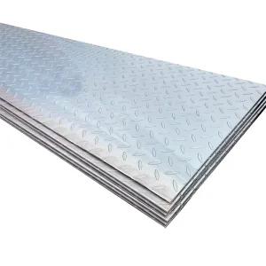 Corrosion Resistant Raised Pattern Carbon Steel Checkered Plate 5x10ft 4.5mm A36 6m Length Anti Slip Foot Floor Plate