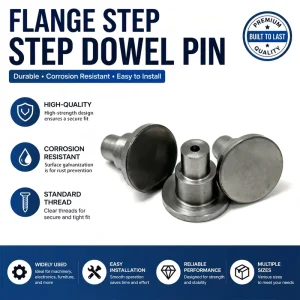 Corrosion Resistant Stainless Flange Step Pin For Wet Workshop Fixtures