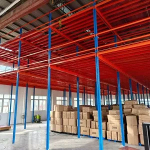 Corrosion Resistant Steel Mezzanine Racks System Multi Level Bolt Structured Powder Coating Metal Shelves Stacking Racks