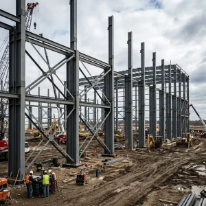 Corrosion-Resistant Steel Structure Workshop with Hot-Dip Galvanized Frame for Offshore Projects