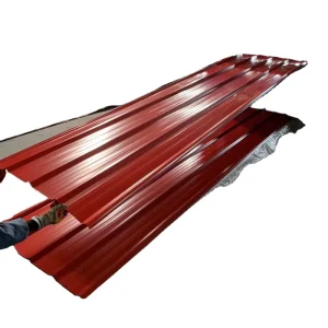 Corrugated RAL Color Galvanized Steel Sheets Custom Cut Welded Bended Metal Roof Boards Red Blue Green Wall Panels BIS Certified