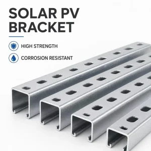 Cost Effective Carbon Steel PV Support Frame Multi Scene Mounting Bracket For Residential and Commercial Solar Layout