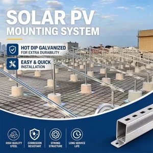 Cost-effective Waterproof Solar Mounting Kit Zinc&hot-dip Galvanized Magnesium Solar Panel Mounting Bracket