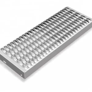 Crocodile Mouth Anti skateboard Stainless Steel Galvanized Round Hole Punching Mesh Customized Stair Step Plate Iron Plate 304