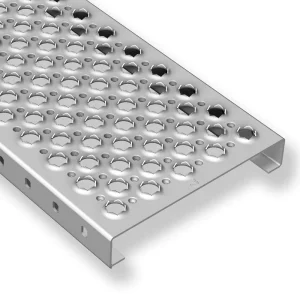 Custom 304 316 Stainless Steel Perforated Anti Skid Safety Grating Industrial Platform Walkway Corrosion Resistant ISO9001