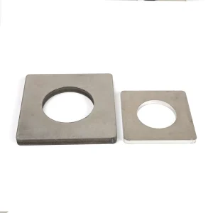 Custom 304 316 Stainless Steel Square Washer Flat Metal Spacer Plate Washer OEM Size for Industrial Bolts