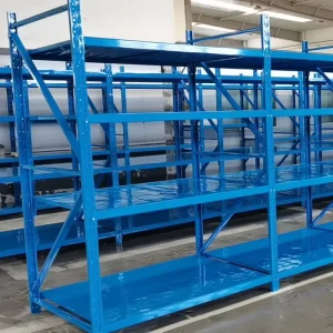 Custom 4 Layer Cold Rolled Steel Adjustable Shelf Rack Metal Boltless Warehouse Storage Longspan Shelving for Industrial Parts