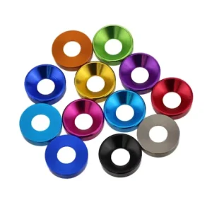 Custom Anodized Countersunk Washers M3 M6 Machining Fasteners
