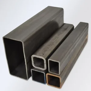 Custom Black Square Tube 25 X 25 Box Section Mild Steel Seamless Welded Square Rectangular Pipe Square Carbon Tube