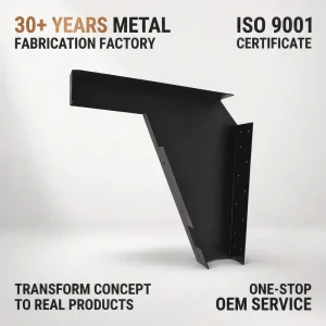 Custom Black Steel and Aluminum Support Brackets Braces Welding Fabrication Sheet Metal Welding Parts