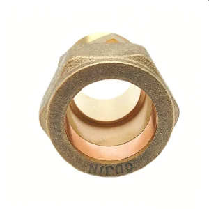 Custom Brass Compression Female Thread Leak proof Bushing Fittings for High Pressure Refrigerant Copper Pipe