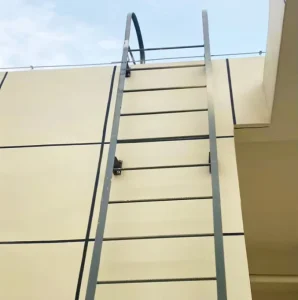 Custom Building Fire Ladder Galvanized Steel Escape Ladder