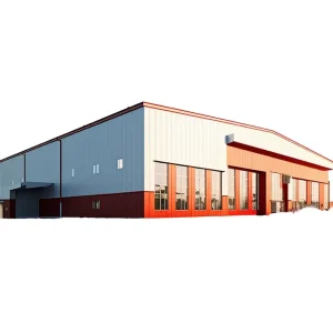 Custom Clear Span Steel Warehouse Building Hot Dip Galvanized Steel Frame Pre Engineered Metal Structure with Sandwich Panel