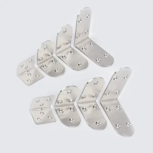 Custom Cold rolled Steel Angle Iron 90 Degree Laminated Board Support Thickened Corner Code Plum Blossom Corner Code