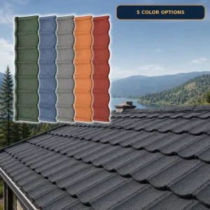 Custom Color Bond Stone Coated Steel Roofing Sheet for Kenya House Roofing and Building Construction
